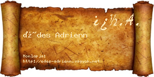 Édes Adrienn névjegykártya